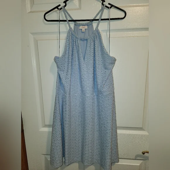 XL light blue double layer keyhole dress by Candie's NWOT - Picture 4 of 7